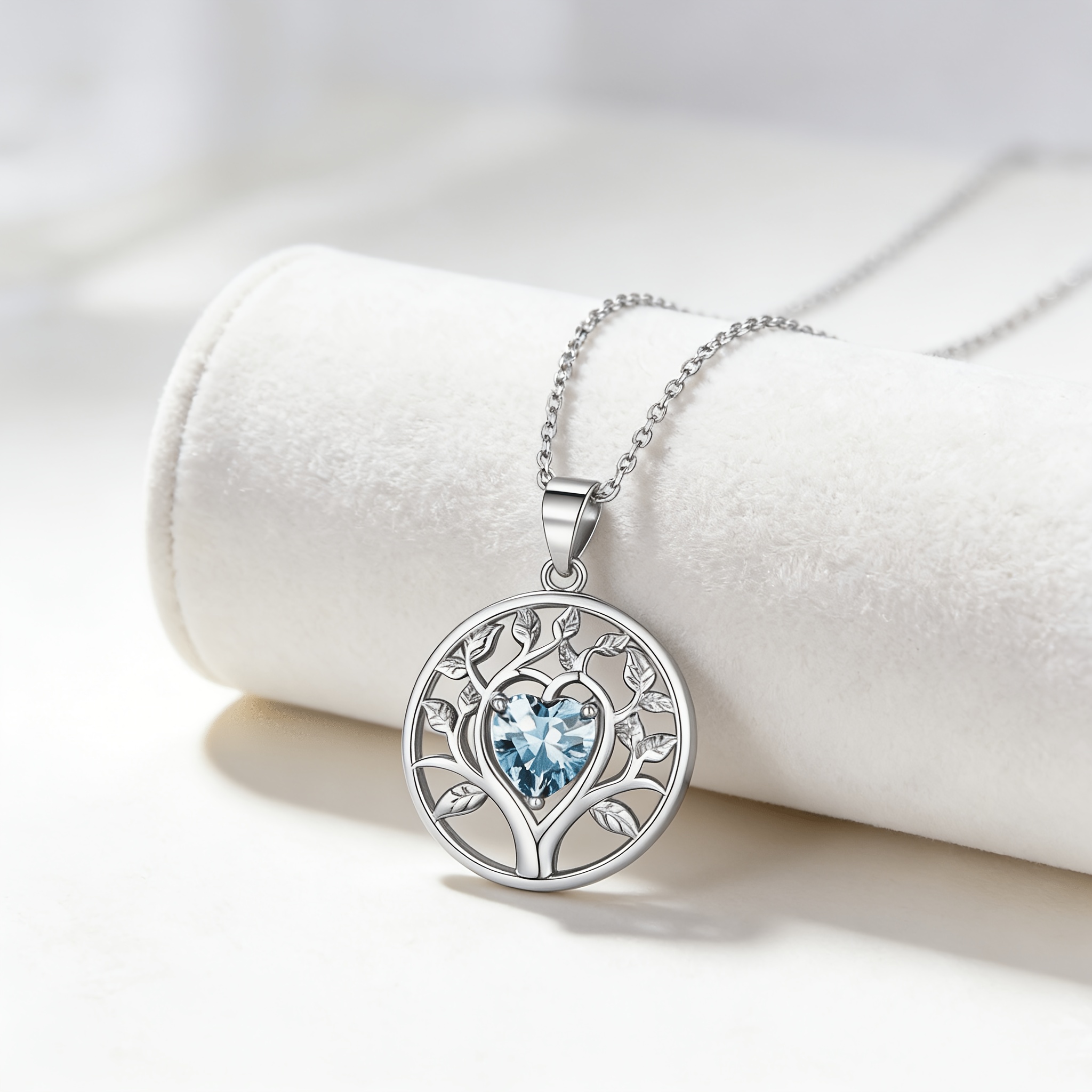 Women's S925 Silver Tree of Life Pendant Necklace, Retro Style